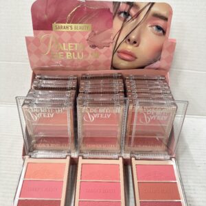 SARAH'S beauty S6409 trio de blush c/24 pcs